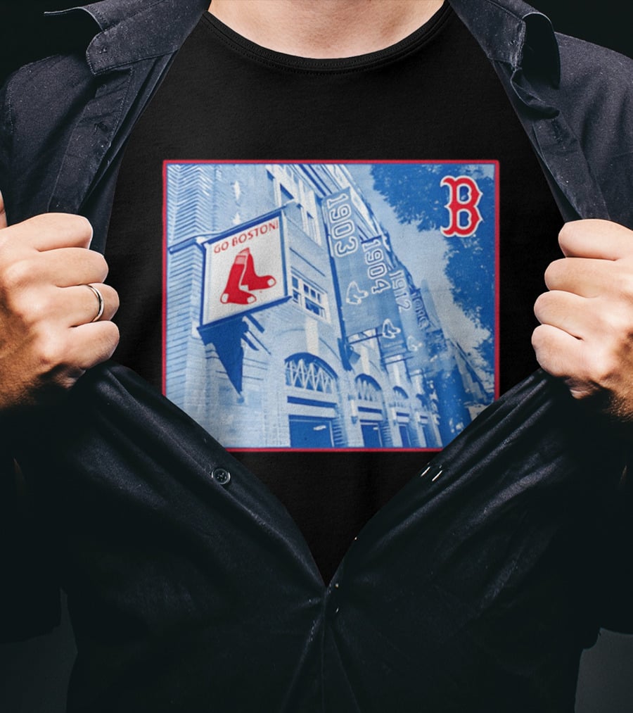 Go Boston Red Sox Banners Fenway Park 1903 1912 T-Shirt