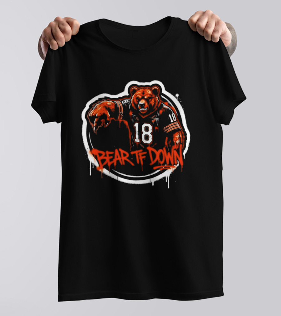 Chicago Bears Bear TF Down 18 Sports Fan T-Shirt
