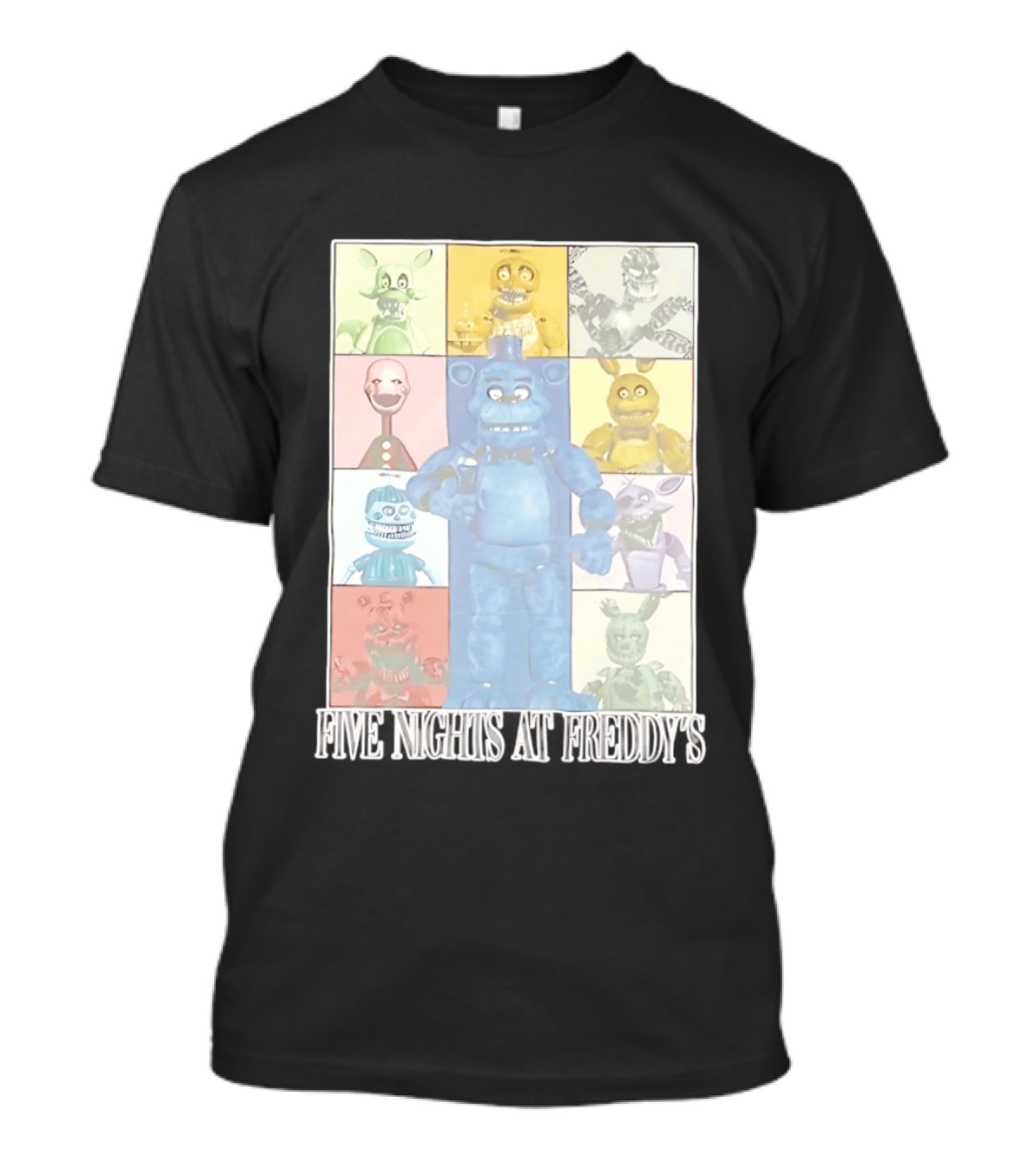 Five Nights At Freddy's The Eras Tour Animatronics Characters T-Shirt