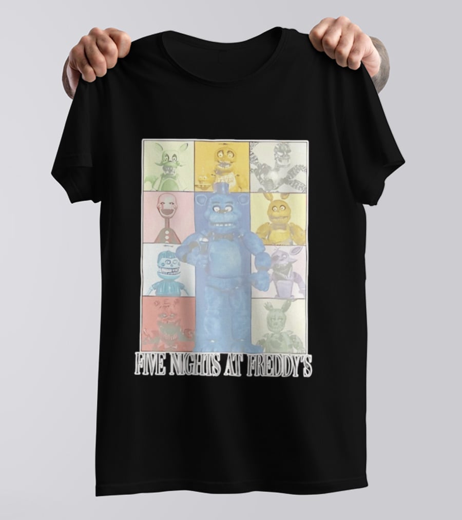 Five Nights At Freddy's The Eras Tour Animatronics Characters T-Shirt
