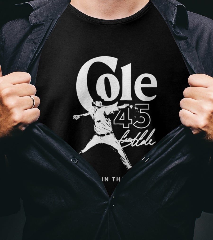 Gerrit Cole 45 Brewed In The Bronx New York Yankees T-Shirt