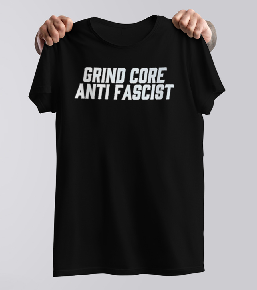 Grind Core Anti Fascist Band Music T-Shirt