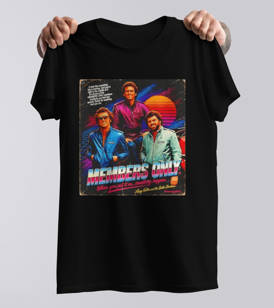 MEMBERS ONLY Larry Gatlin And The Gatlin Brothers Nostalgic 80s Style With Sunset T-Shirt
