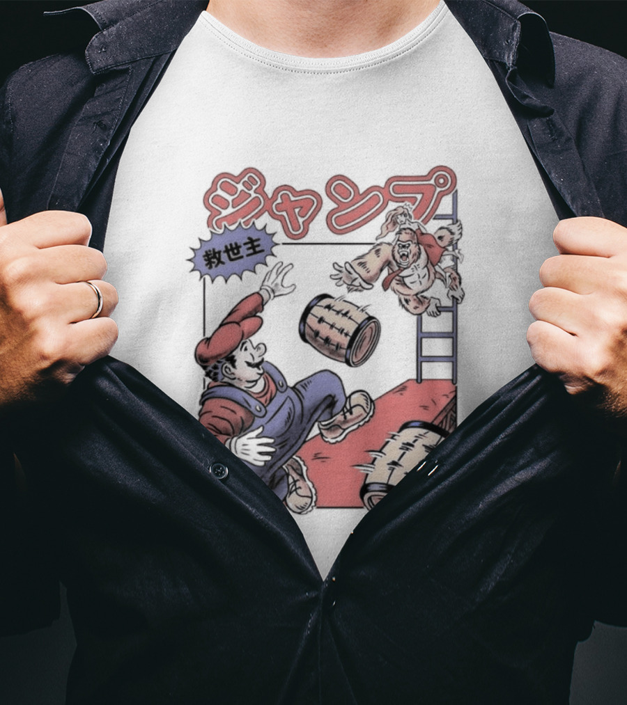 Donkey Kong Barrels Princess Pauline T-Shirt