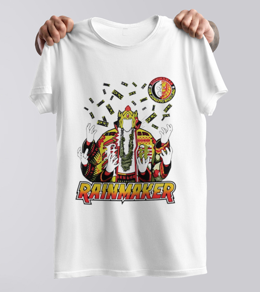 Kinnikuman New Japan Pro Wrestling Rainmaker Iconic Collab T-Shirt
