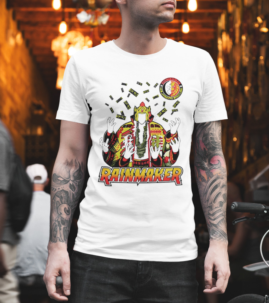 Kinnikuman New Japan Pro Wrestling Rainmaker Iconic Collab T-Shirt