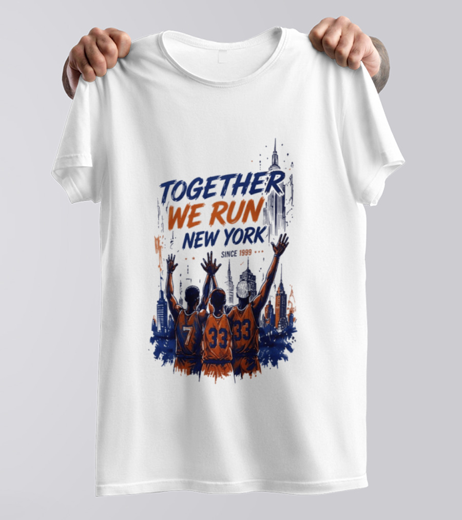 Together We Run New York Basketball Since 1999 Skyline Players T-Shirt