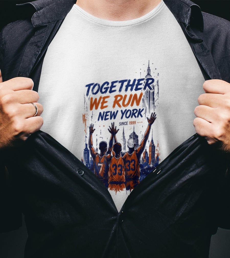 Together We Run New York Basketball Since 1999 Skyline Players T-Shirt