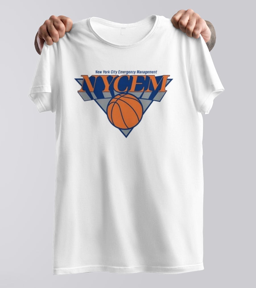 New York Knicks NYCEM New York City Emergency Management Basketball T-Shirt