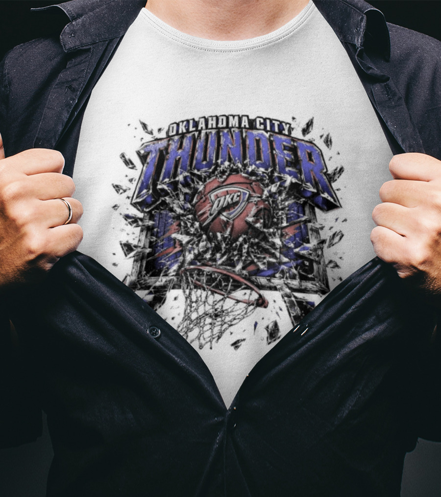 Oklahoma City Thunder Basketball Thunder Backboard Breakers T-Shirt