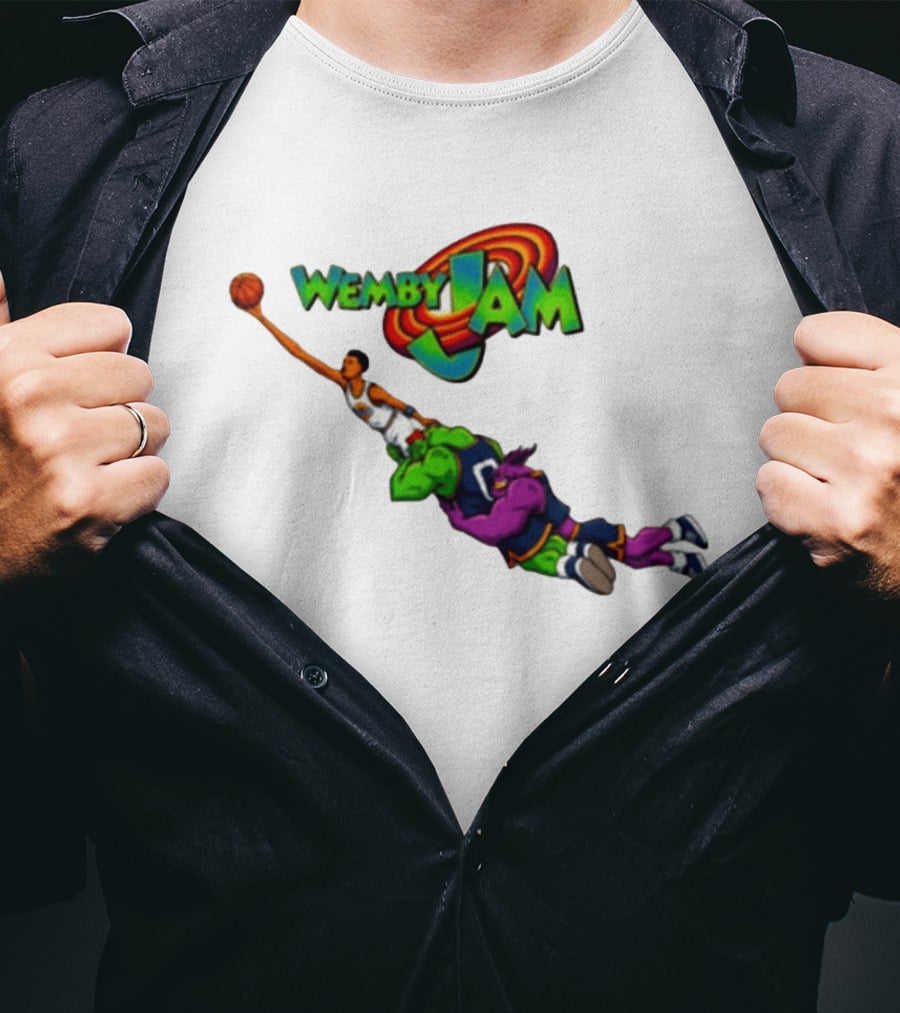 Wemby Jam Monstars Dunk 90s Basketball T-Shirt