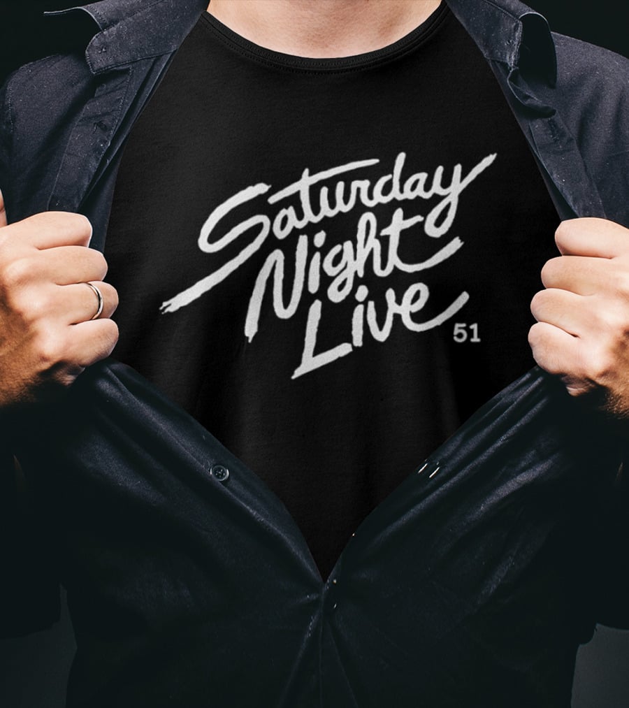 Saturday Night Live 51 Vintage Script T-Shirt
