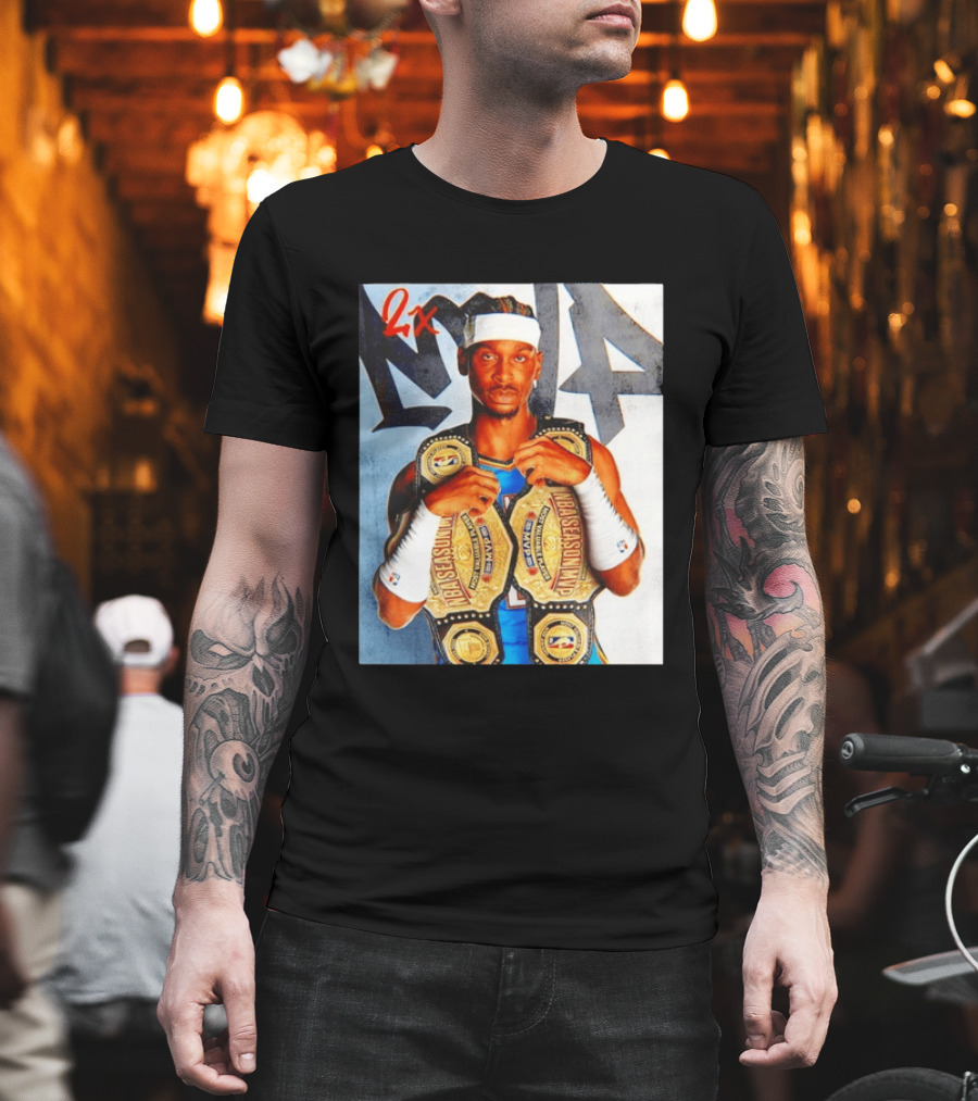 Shai Gilgeous Alexander 2X NBA MVP Champion Image T-Shirt