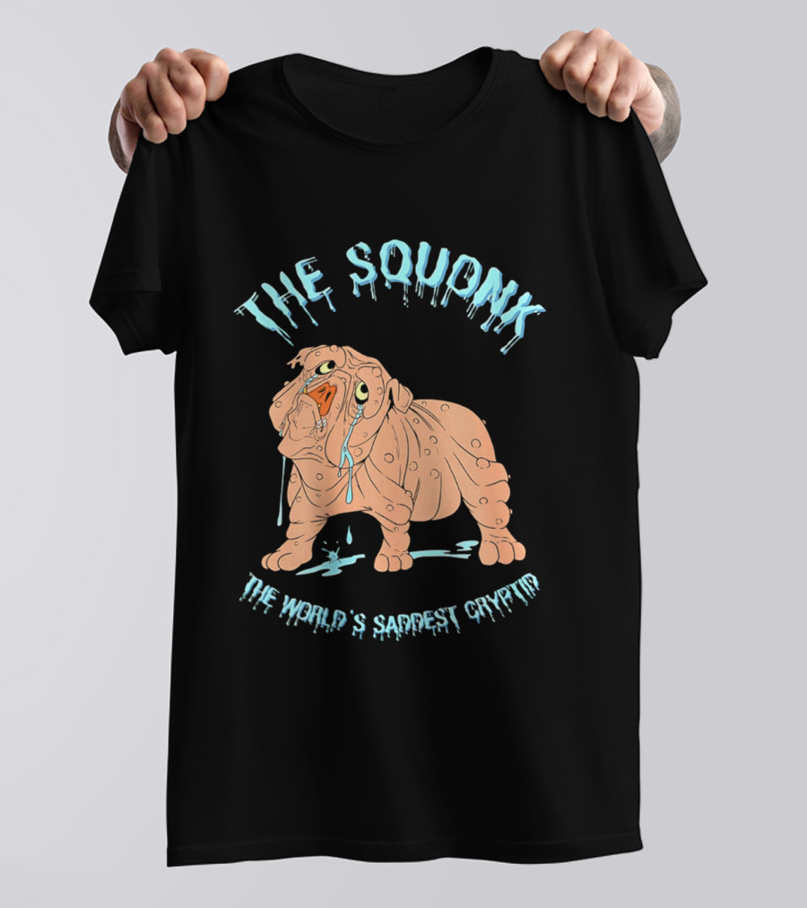 The Squonk World's Saddest Cryptid Dripping T-Shirt