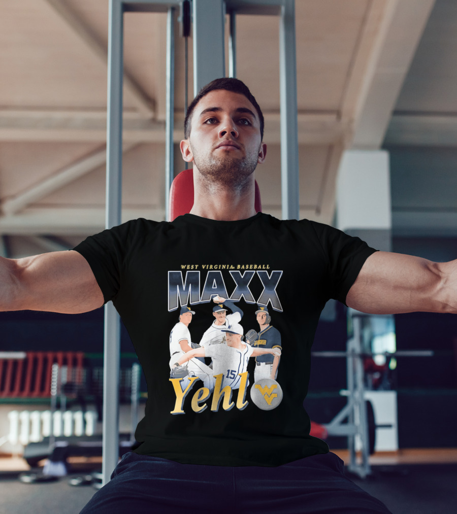 West Virginia Baseball Maxx Yehl WV Iconic Sports T-Shirt