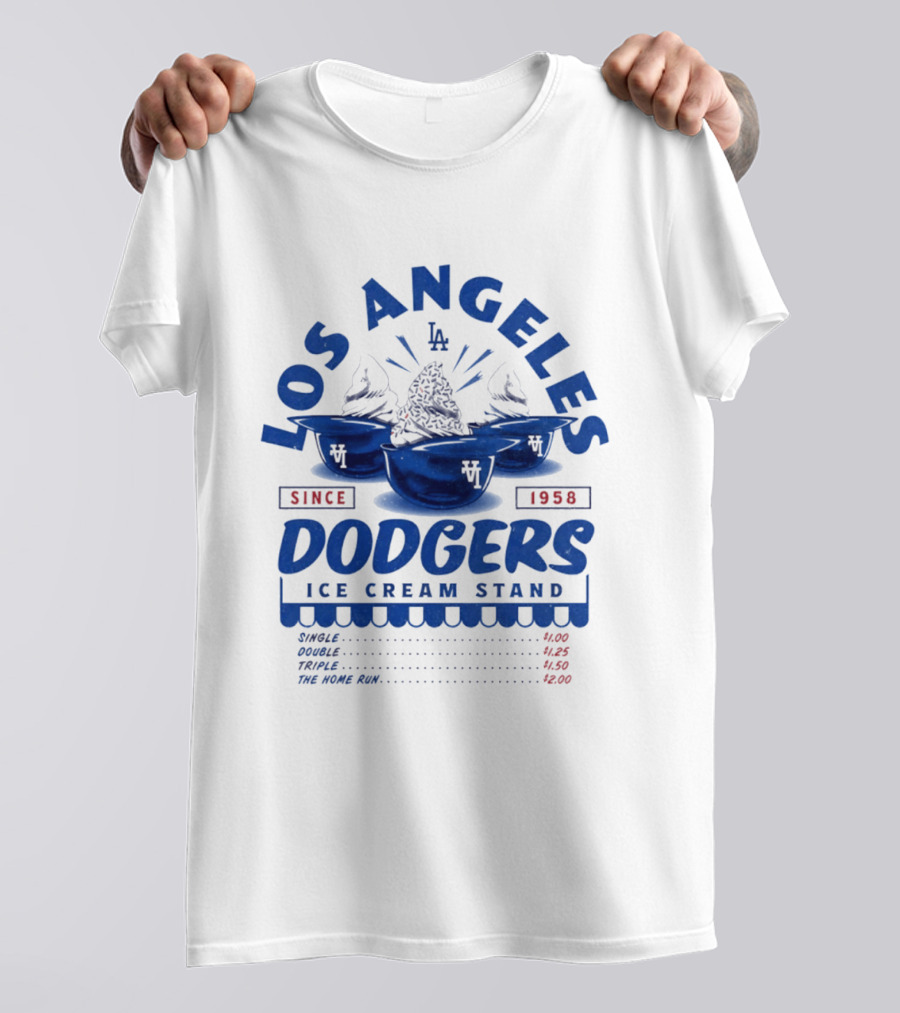 Los Angeles Dodgers Ice Cream Stand Since 1958 LA T-Shirt