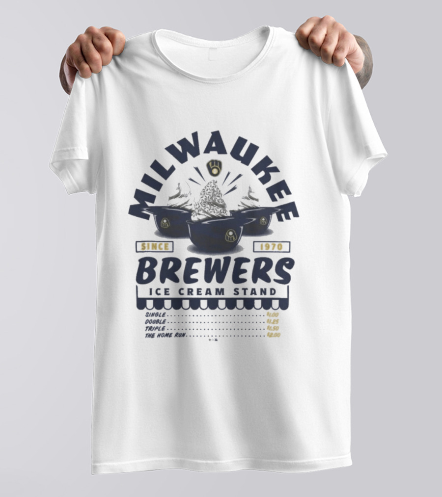 Milwaukee Brewers Ice Cream Stand Since 1970 T-Shirt