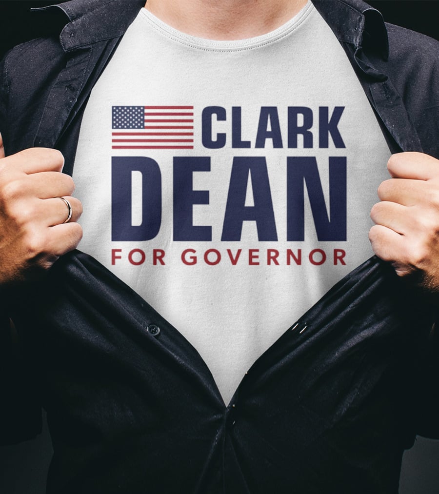 Clark Dean For Governor 2026 American Flag T-Shirt