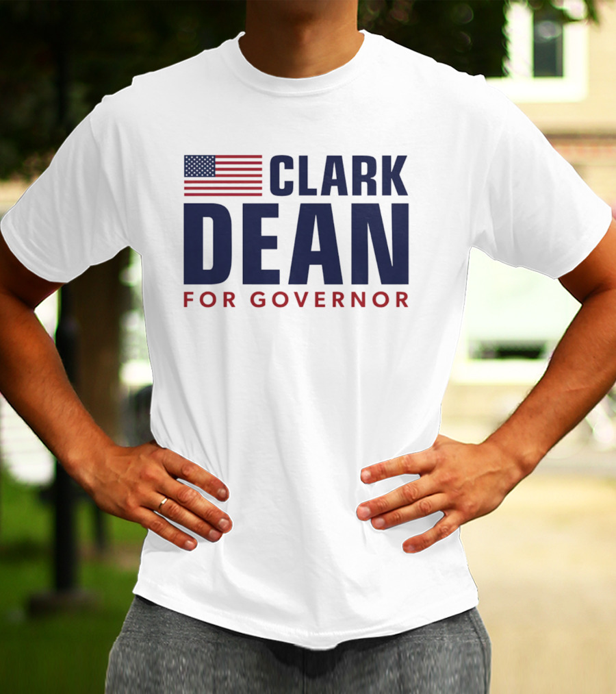 Clark Dean For Governor 2026 American Flag T-Shirt