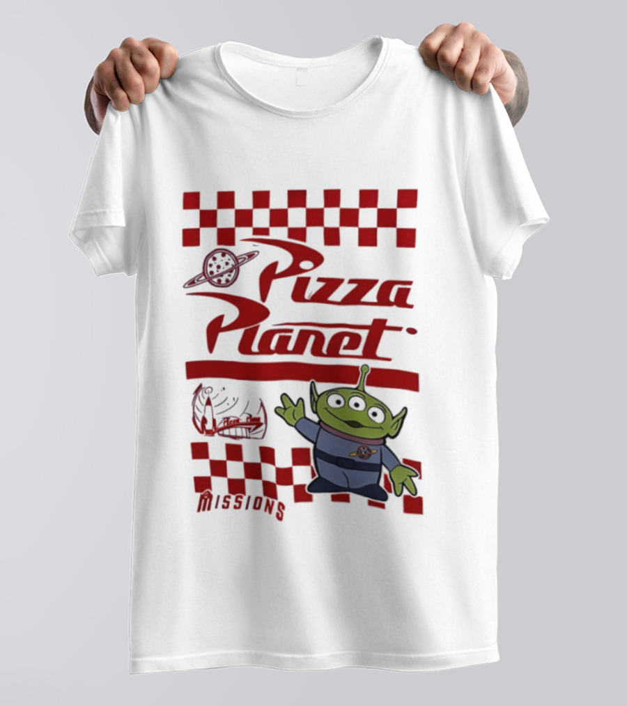 Pizza Planet Little Green Men Missions Disney Pixar Toy Story T-Shirt
