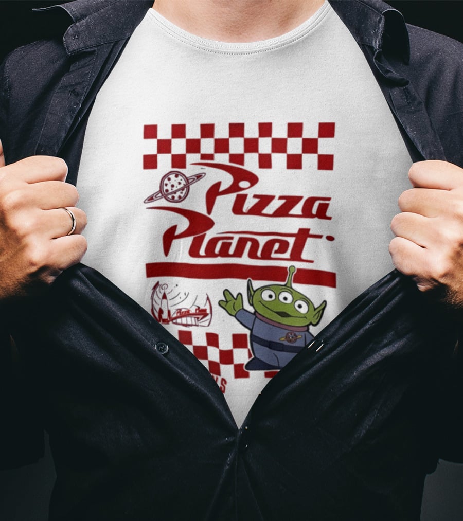 Pizza Planet Little Green Men Missions Disney Pixar Toy Story T-Shirt