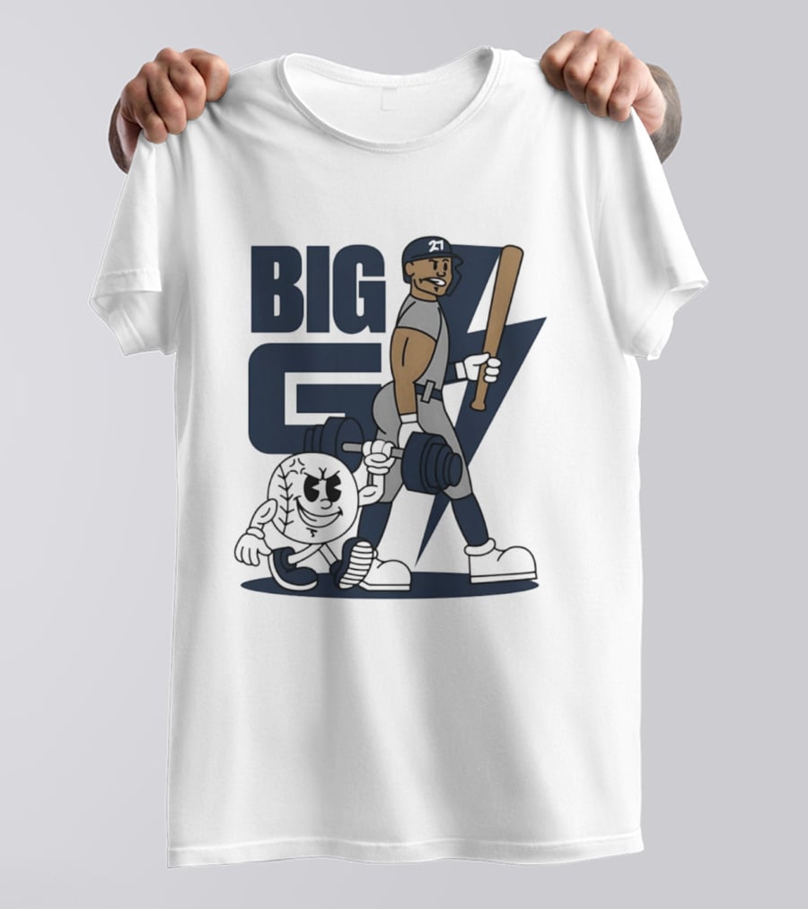Giancarlo Stanton Big G Cartoon New York Yankees Baseball Star T-Shirt
