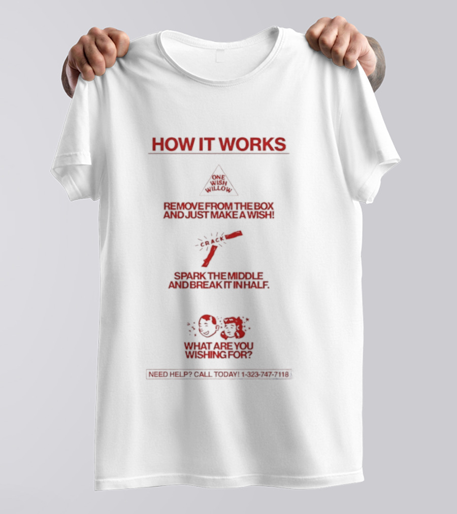 How It Works Warning Steps Remove Box Light Sparkler Wishing Star What Are You Wishing For T-Shirt