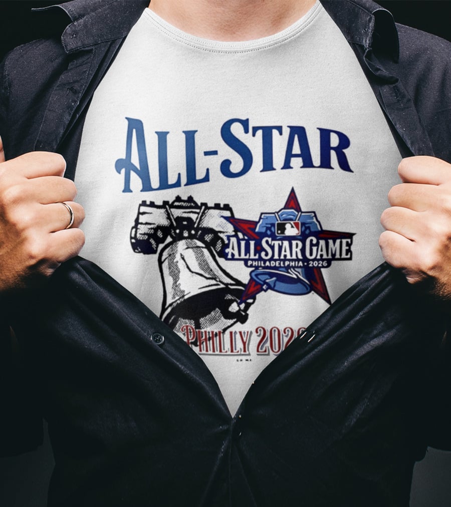 Philadelphia Phillies All Star Game Philly 2026 Liberty Bell T-Shirt