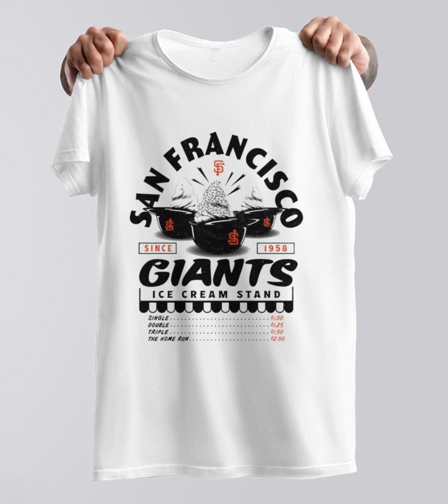 San Francisco Giants Ice Cream Stand Since 1958 T-Shirt