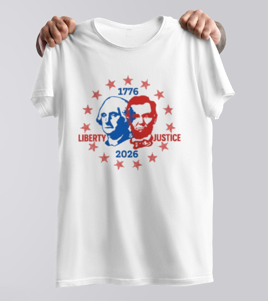 Spirit Jersey Liberty Justice 1776 2026 America 250 Ringer T-Shirt
