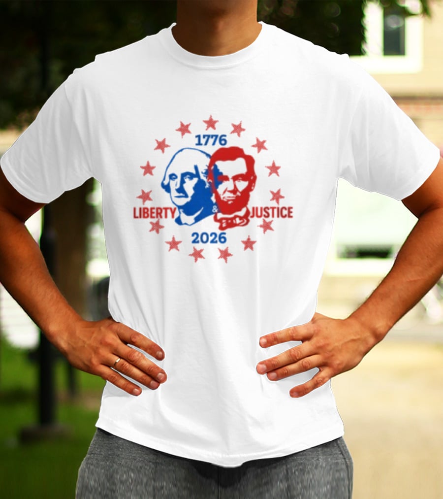 Spirit Jersey Liberty Justice 1776 2026 America 250 Ringer T-Shirt
