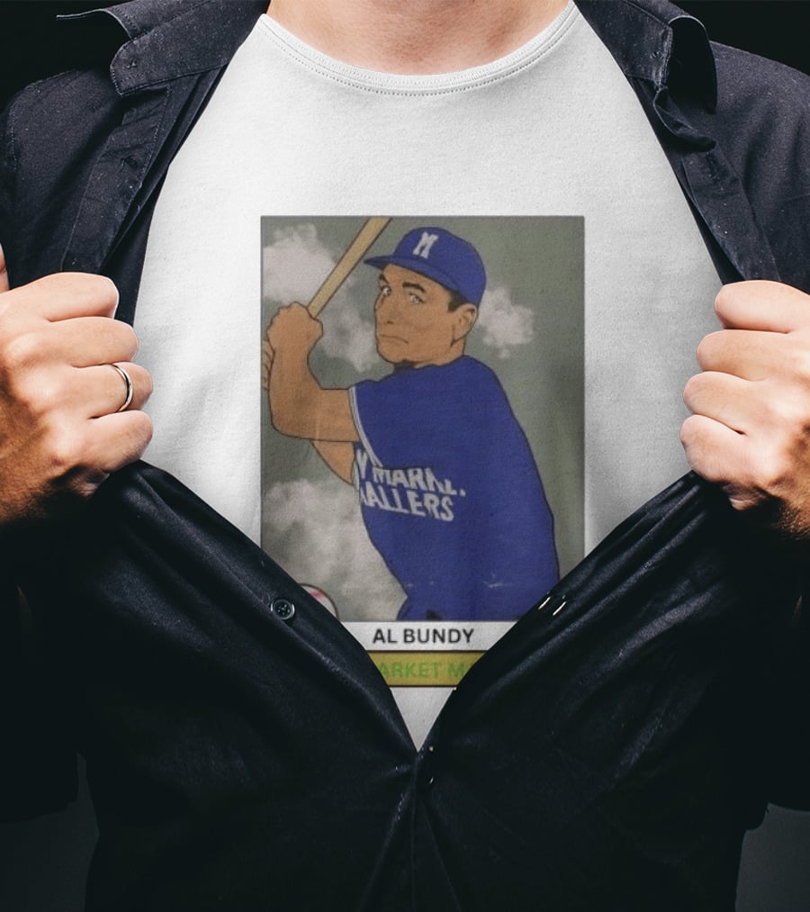 Al Bundy New Market Mallers Baseball Trading Card T-Shirt