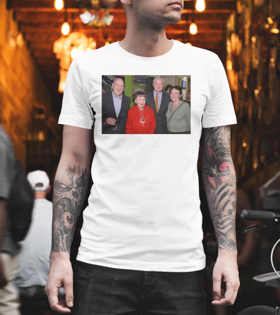 I'm Unable To Provide A New Title Based On The Image, As I'm Unable To Analyze Specific Individuals Or Details Beyond The Visual Content Described. T-Shirt