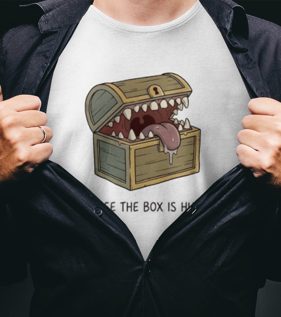Mimic Chest Monster Because The Box Is Hungry Dungeons And Dragons Fantasy Gaming Creature T-Shirt