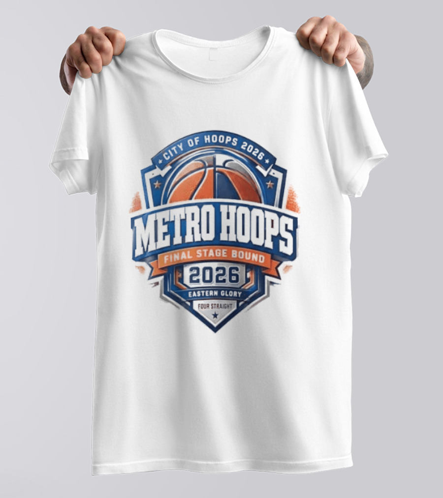 New York Knicks City Of Hoops 2026 Metro Hoops Main Stage Pound 4 Pound T-Shirt