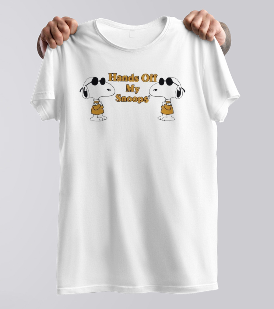 Snoopy Sunglasses Hands Off My Snoops Peanuts Comic T-Shirt