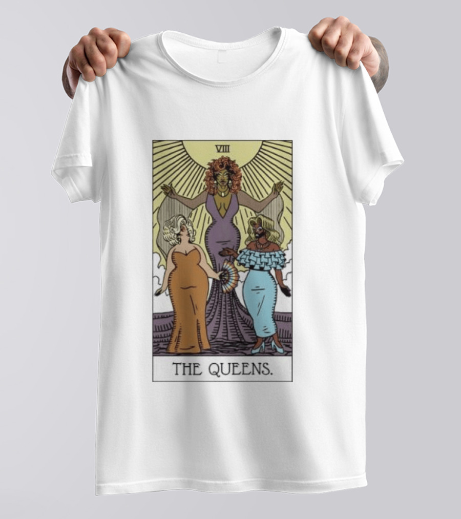 The Queens VIII Tarot Card Empowerment And Elegance T-Shirt