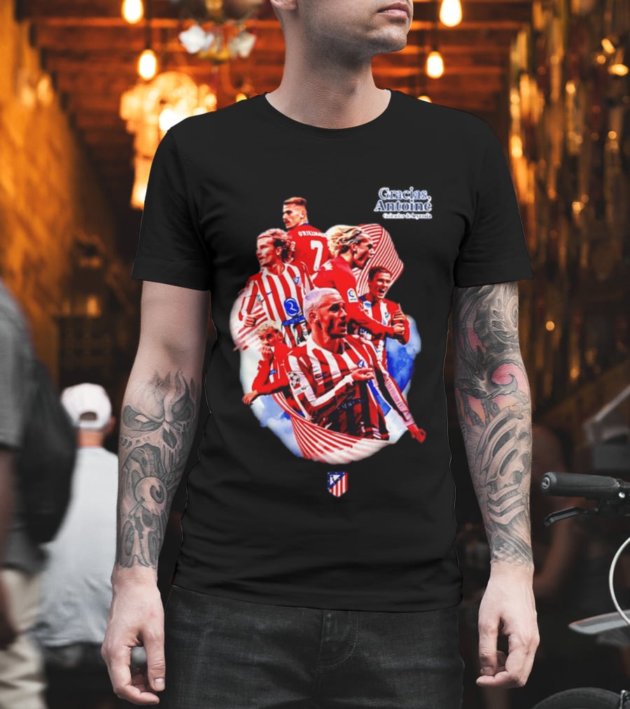 Atlético De Madrid Antoine Griezmann Number 7 2026 T-Shirt
