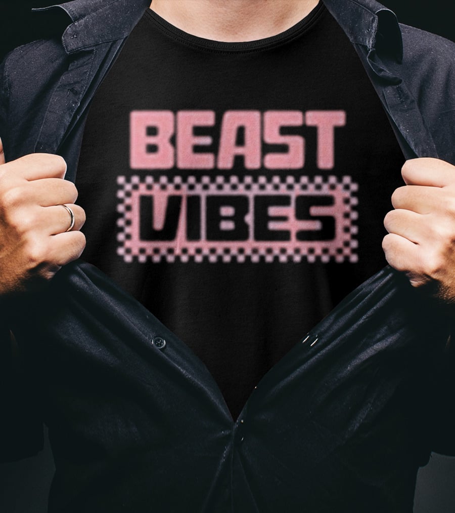 Beast Vibes Wave Pink T-Shirt