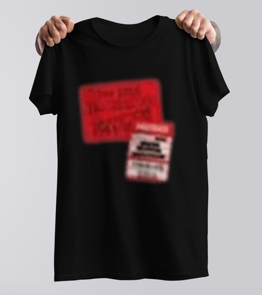 Revealed Clothing Hardwell Sticker Tour 2026 Red Visions T-Shirt