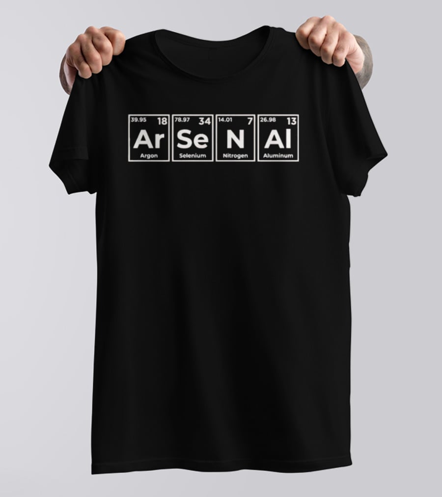 Chemical Arsenal 2026 Argon Selenium Nitrogen Aluminum Periodic T-Shirt