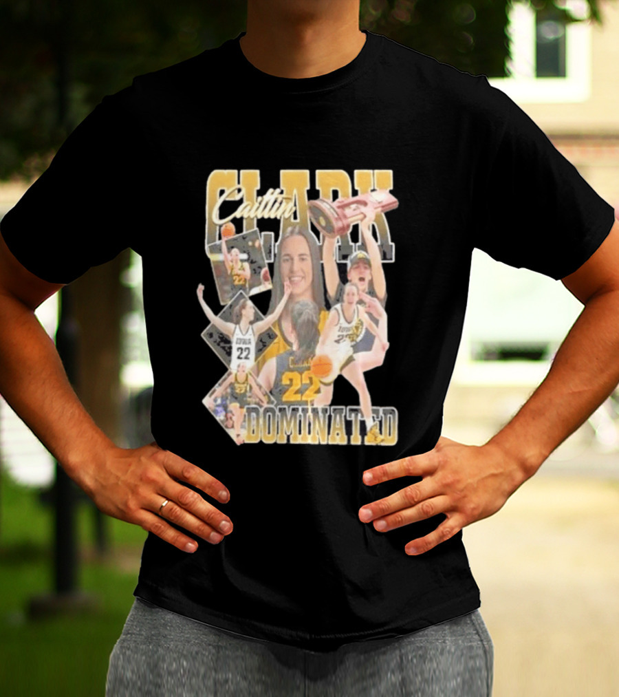 Clark Caitlin Iowa Basketball Number 22 Dominated T-Shirt
