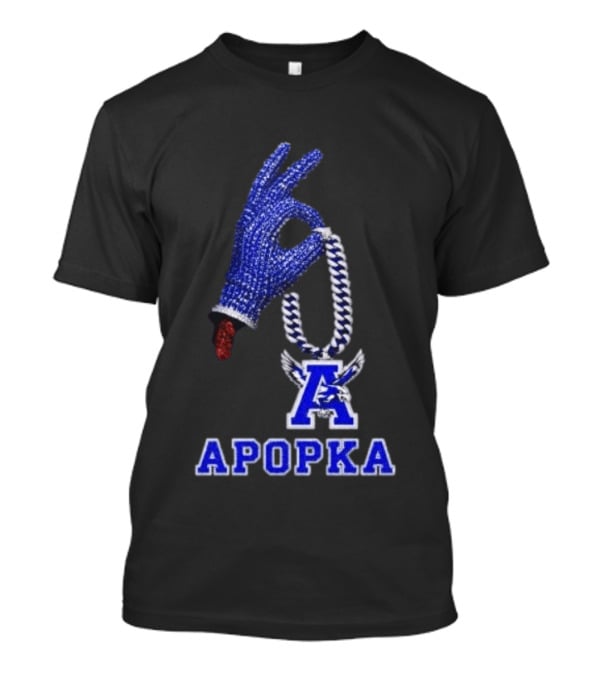 Drake Iceman Apopka Blue Hand Glove Necklace T-Shirt