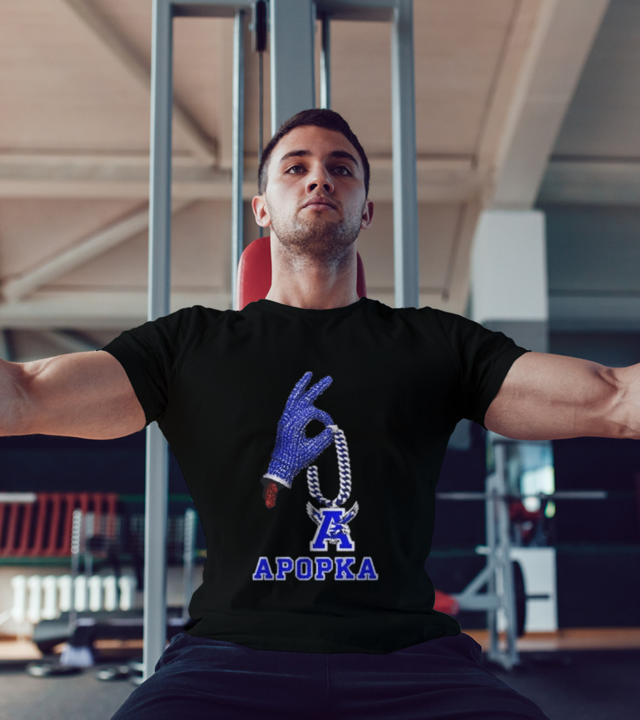 Drake Iceman Apopka Blue Hand Glove Necklace T-Shirt