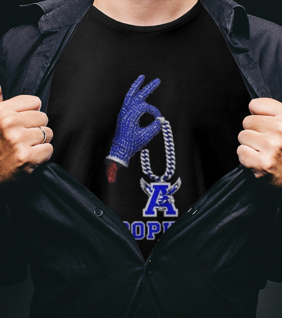 Drake Iceman Apopka Blue Hand Glove Necklace T-Shirt