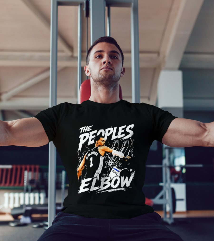 The Peoples Elbow Victor Wembanyama San Antonio Spurs Basketball 2026 Number 1 T-Shirt