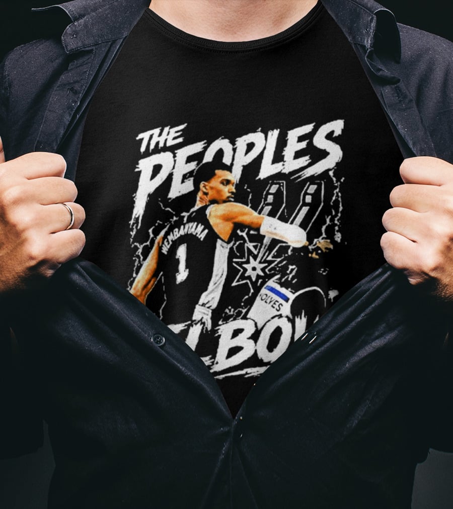 The Peoples Elbow Victor Wembanyama San Antonio Spurs Basketball 2026 Number 1 T-Shirt