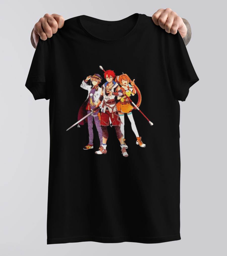 Nihon Falcom 45th Anniversary Characters Celebrating Iconic RPG Legacy T-Shirt