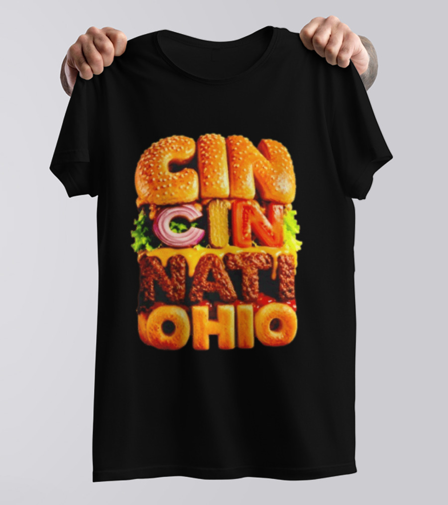 Cincinnati Burger Ohio Food T-Shirt