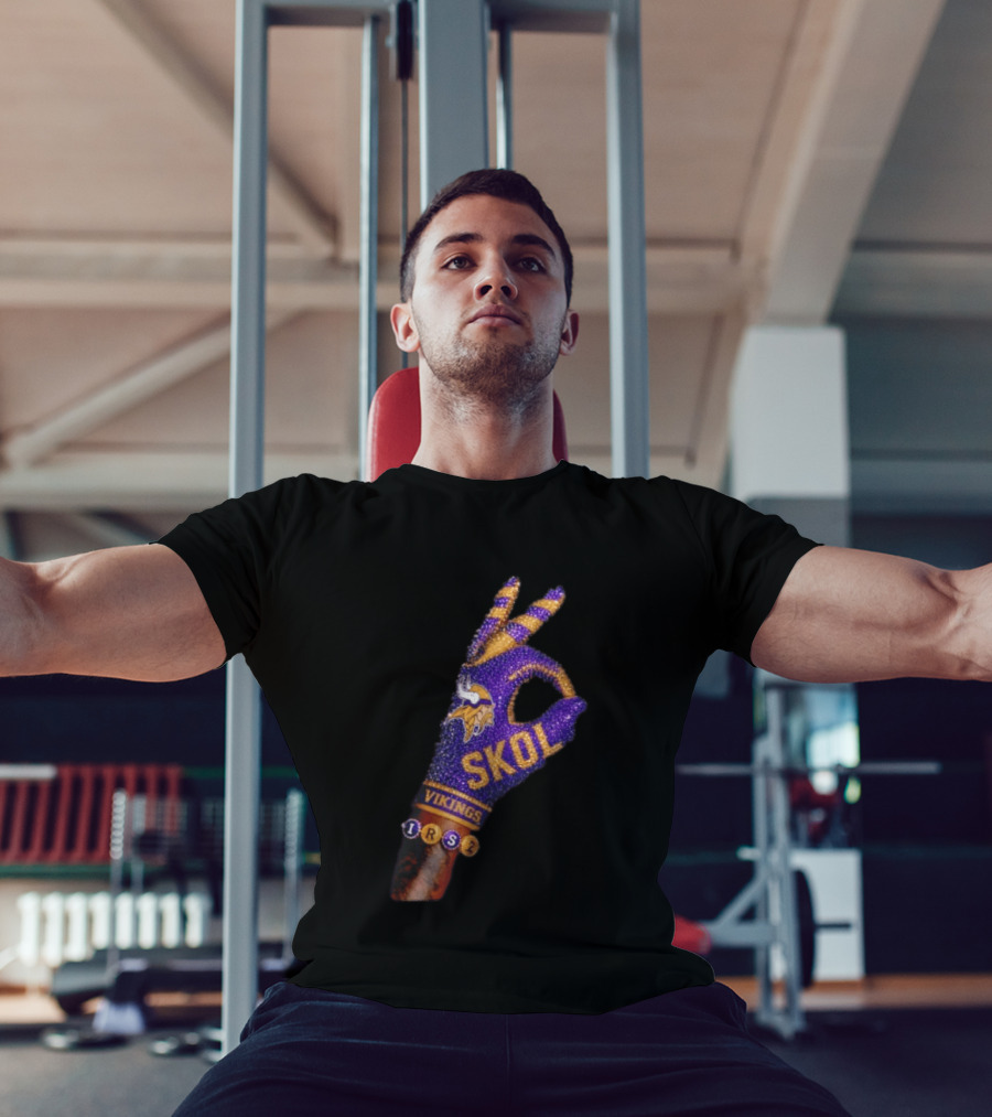 Minnesota Vikings Skol Isaiah Rodgers Iceman Glove T-Shirt